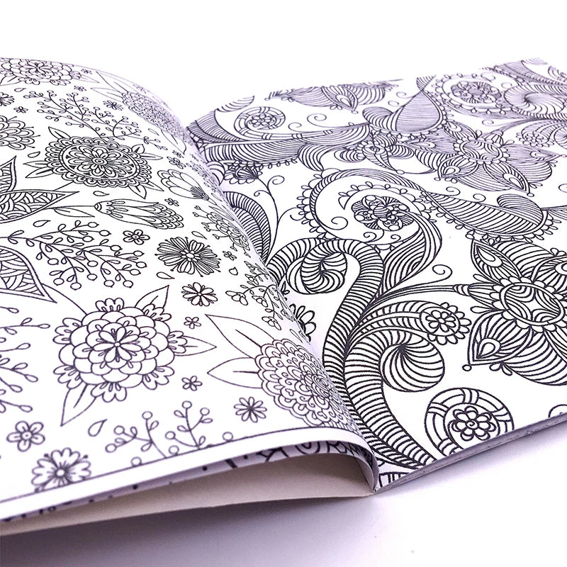 Stress relieving Adult Coloring Book