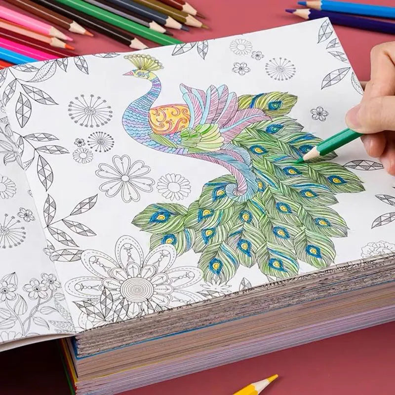 Stress relieving Adult Coloring Book