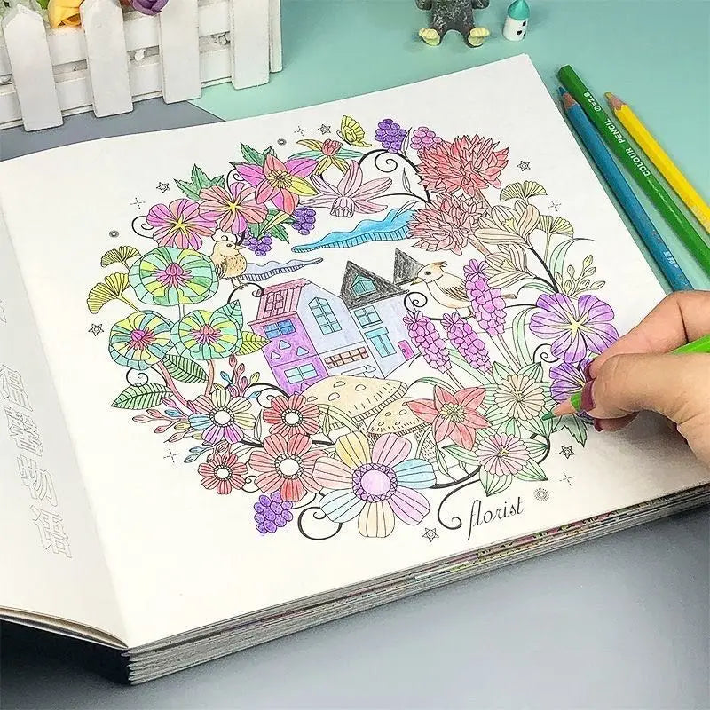 Stress relieving Adult Coloring Book