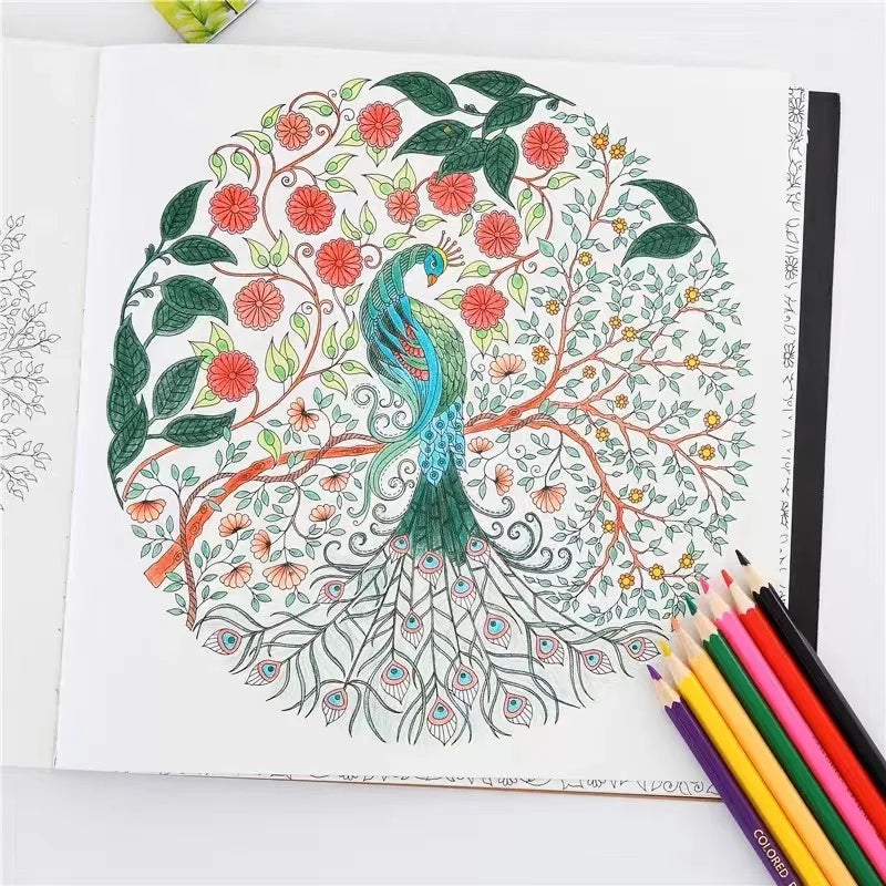 Stress relieving Adult Coloring Book